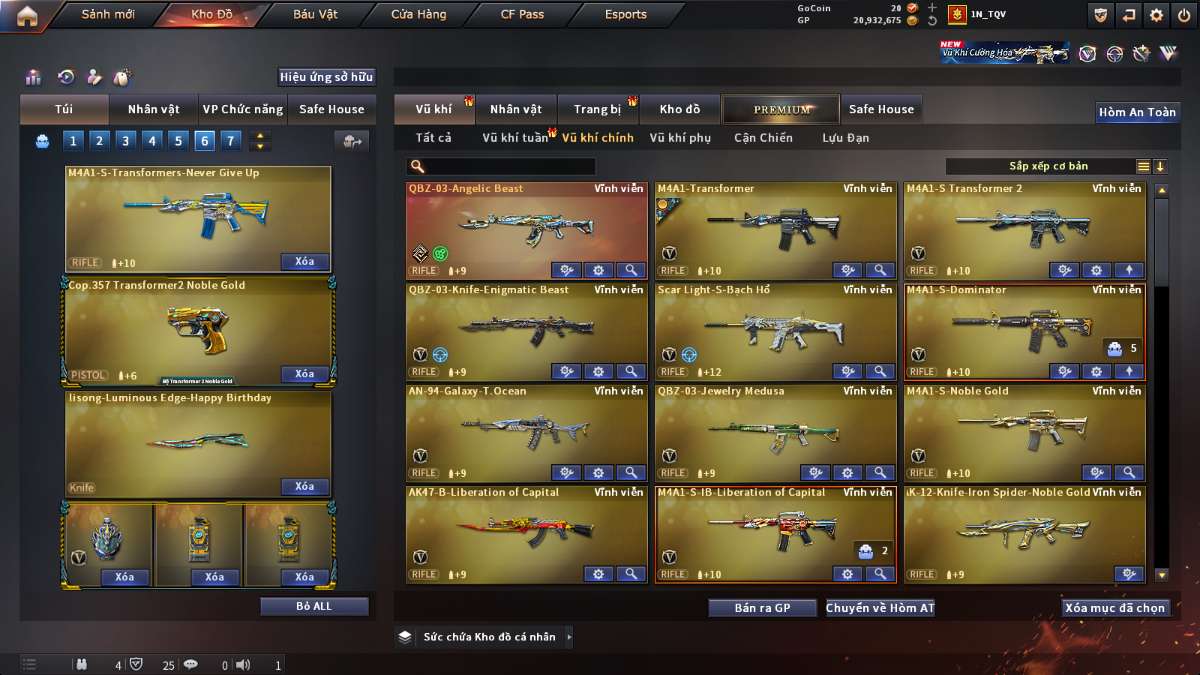 shop acc cf uy tin gia re